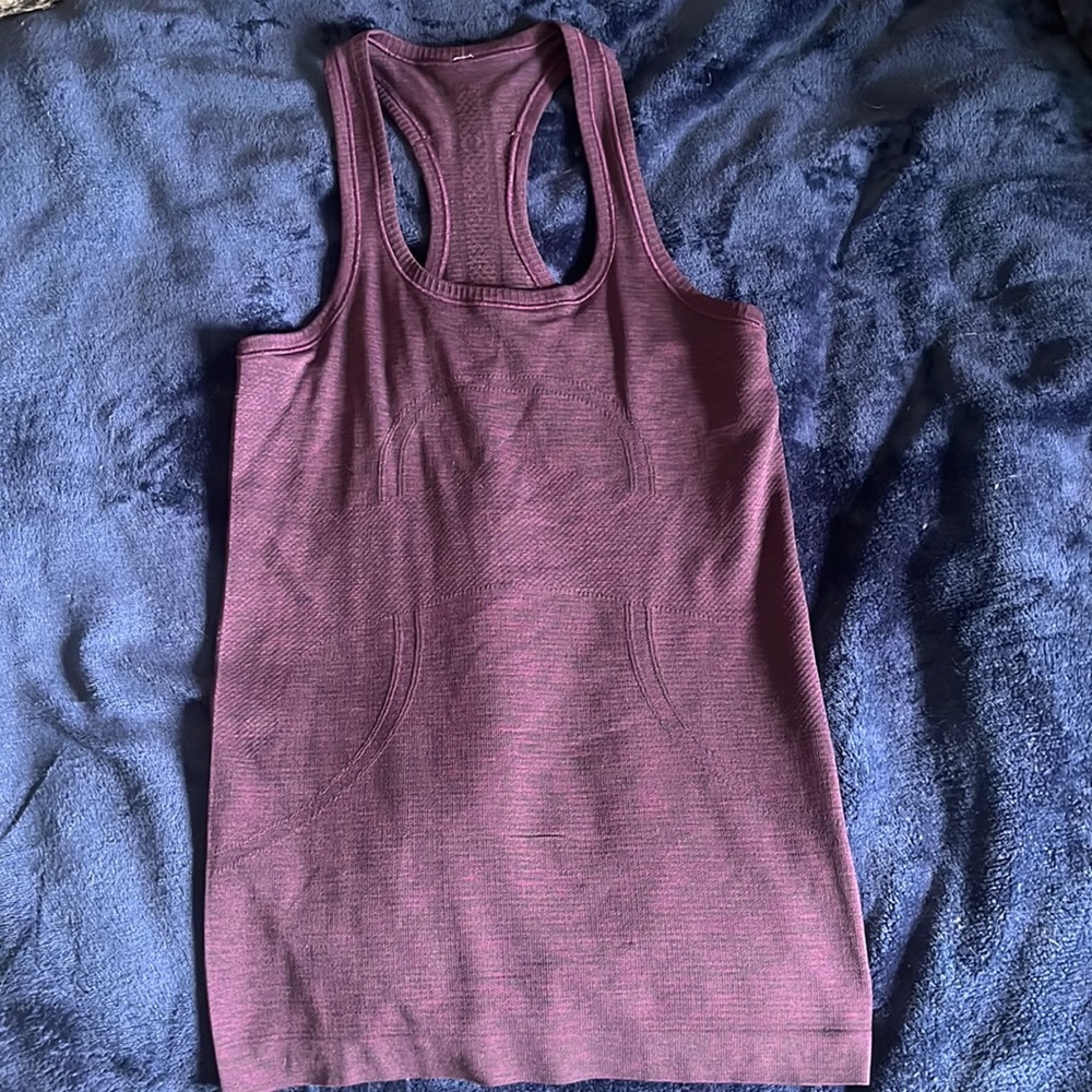 heathered purple swiftly tank